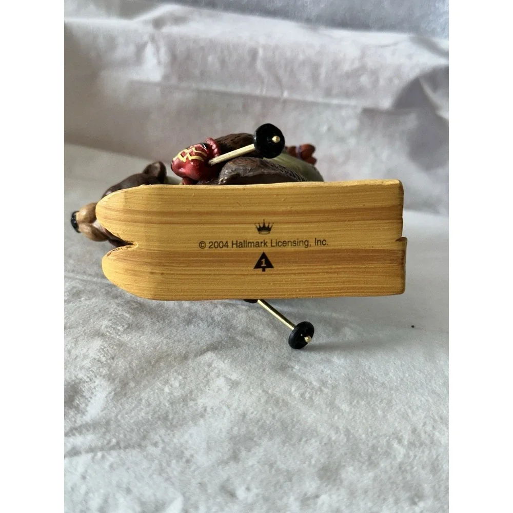 Hallmark KEEPSAKE Ornament #1 Downhill Delivery‎ Nick & Christopher 2004